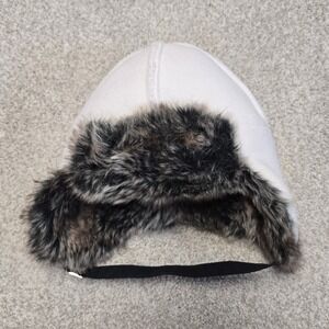 Iceland 66 North Magni Arctic Hat Sz 46-50 cm Winter Warm Trapper White Fur